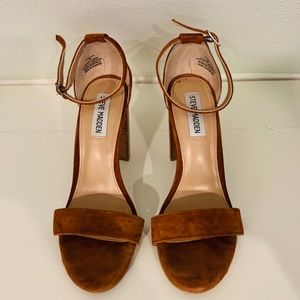 Steve Madden strappy suede heels